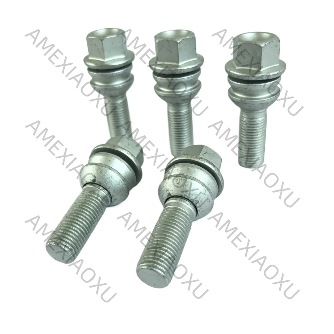 5PCS WHT001693 WHT002529 7L0601139A WHT004676 95536120300 Wheel Screws for Amarok Mattway Touareg Cayenne Panamera Q7 AMEXIAOXU