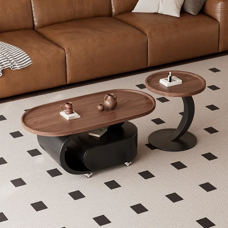 Minimalist Low Room Coffee Table Square Marble Decorative End Metal Side Coffee Table Mesa Lateral Para Sala Home Furniture