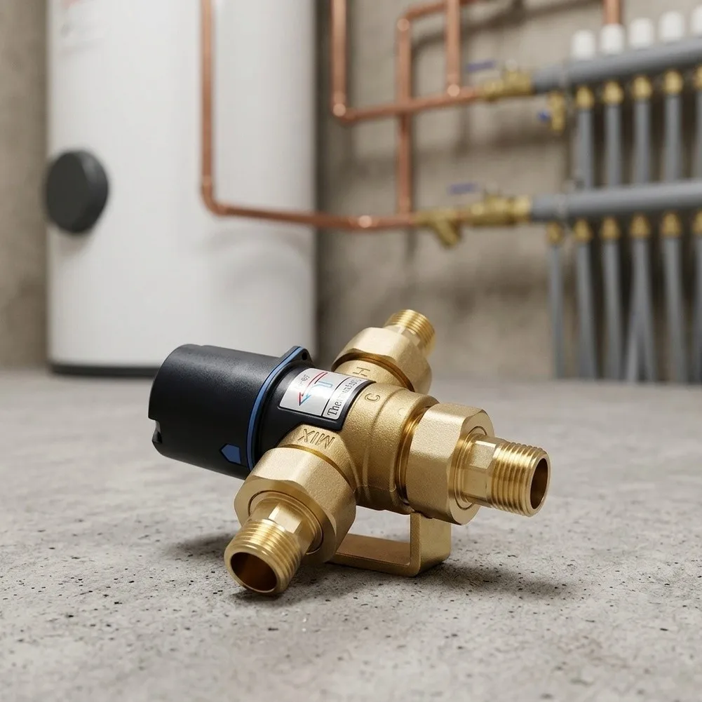 Copper Union HVAC Temperature Control Valve: Efficient Mixing For Water & Copper Adapter Hand Tool Refrigeration