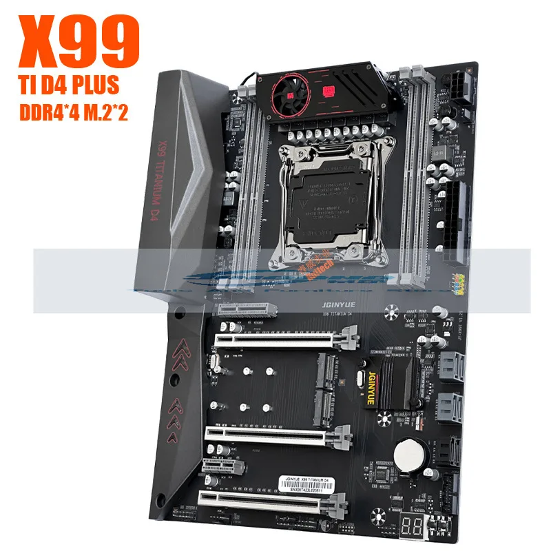 New Jingyue X99 X99- TI D4 PLUS main board 4 channels 10 layers PCB 8 items power supply