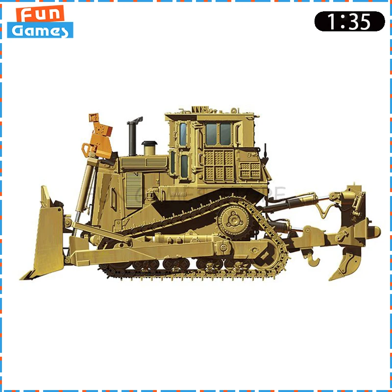 

New MENG 1/35 Tank Assemble Figure Model SS-002 D9R Armored Bulldozer Uncolored Collectible Custom Plastic Boy Toy Birthday Gift