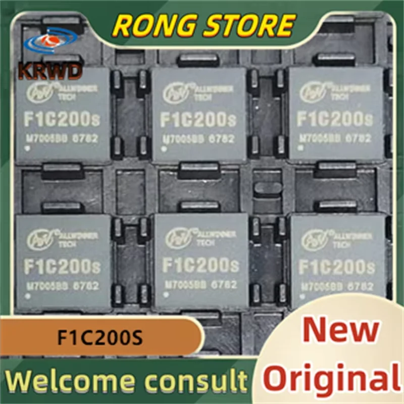 5PCS F1C200S F1C100S New and Original Chip IC F1C200 F1C100 QFN-88 Main Control Chip 64M DDR, 2K H. 264 ARM9 architecture