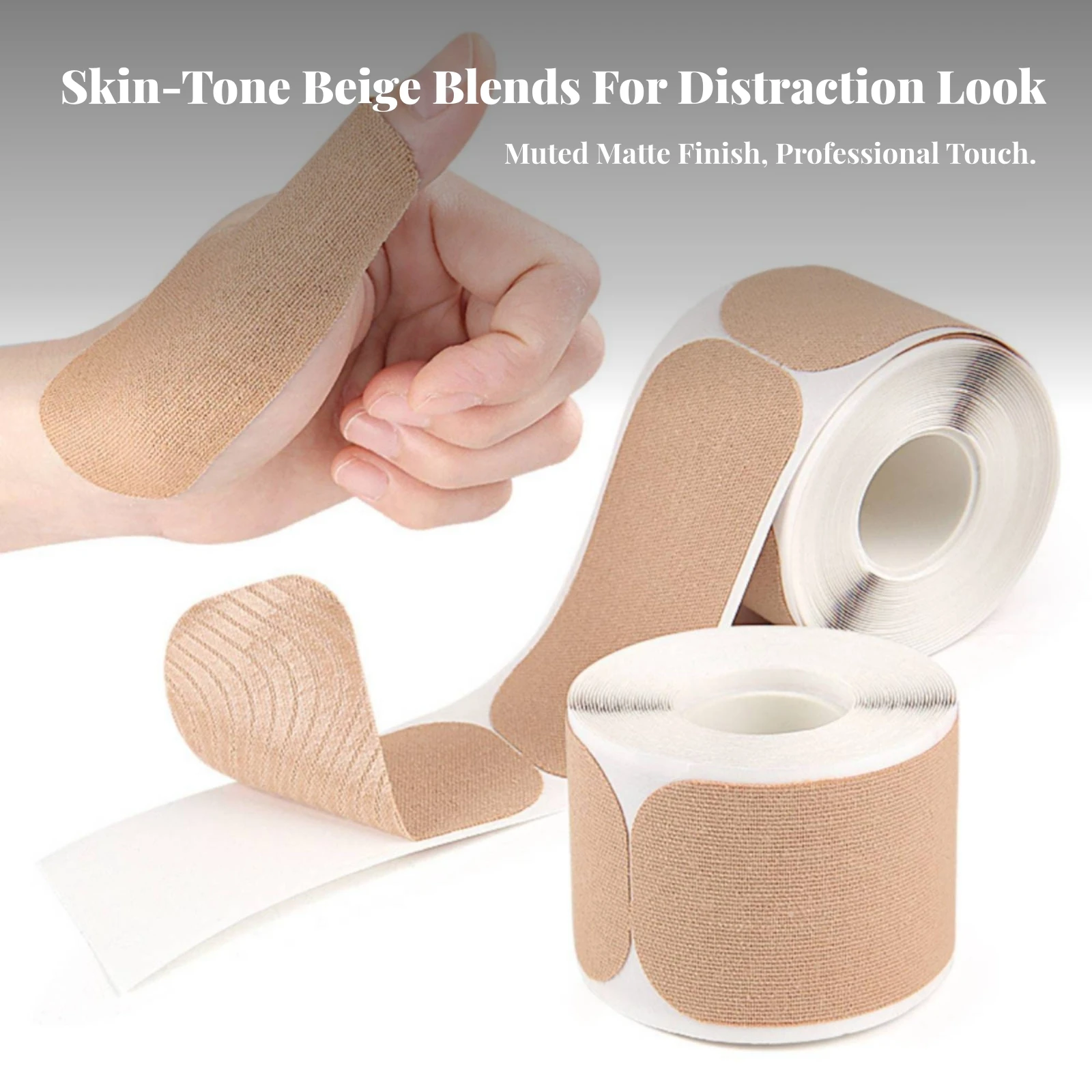 Elastic Finger Support Tape Skin-Toned Thumb Guard Thumb Wrap Low Profile for Athletes, Sports, Training