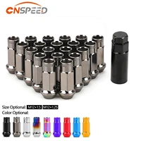 20 piezas tuercas de rueda de modificación de coche coloridas de hierro pernos M12x1,5 M12x1,25 para KIA Lincoln Suzuki