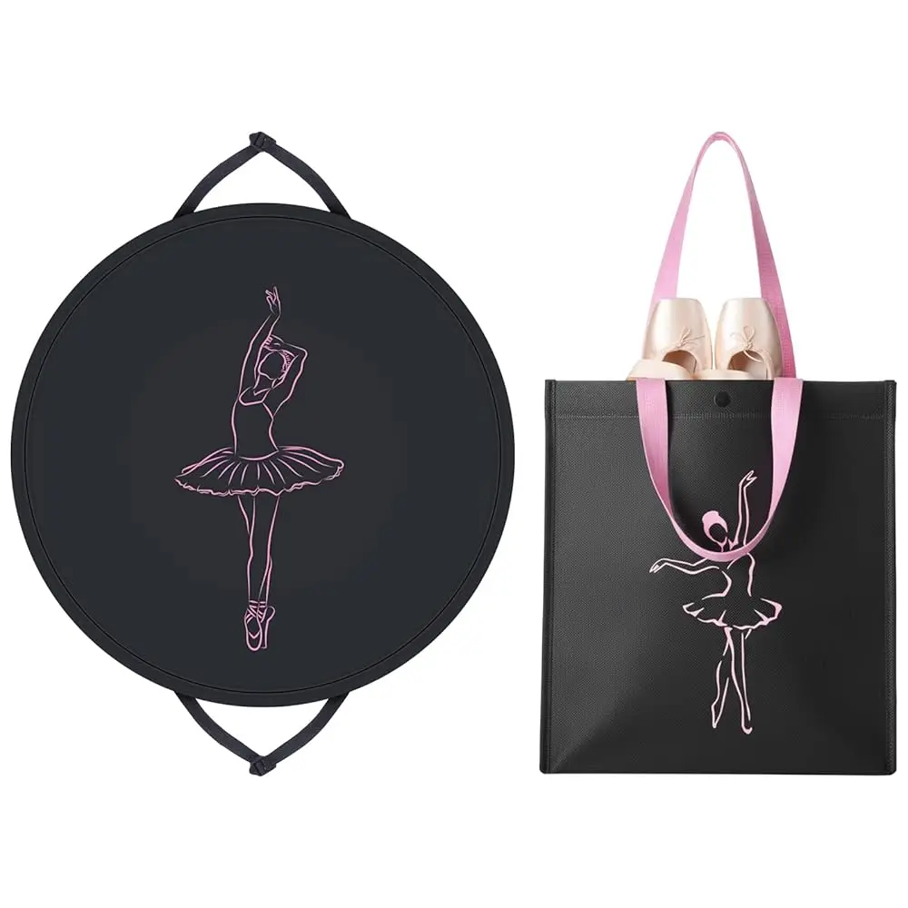 

Free Shipping43 Inch Tutu Dress Garment Bag with Ballet Shoes Handbag Cheer uniform garment bag Dance Clothes Bag for Hanging Cl
