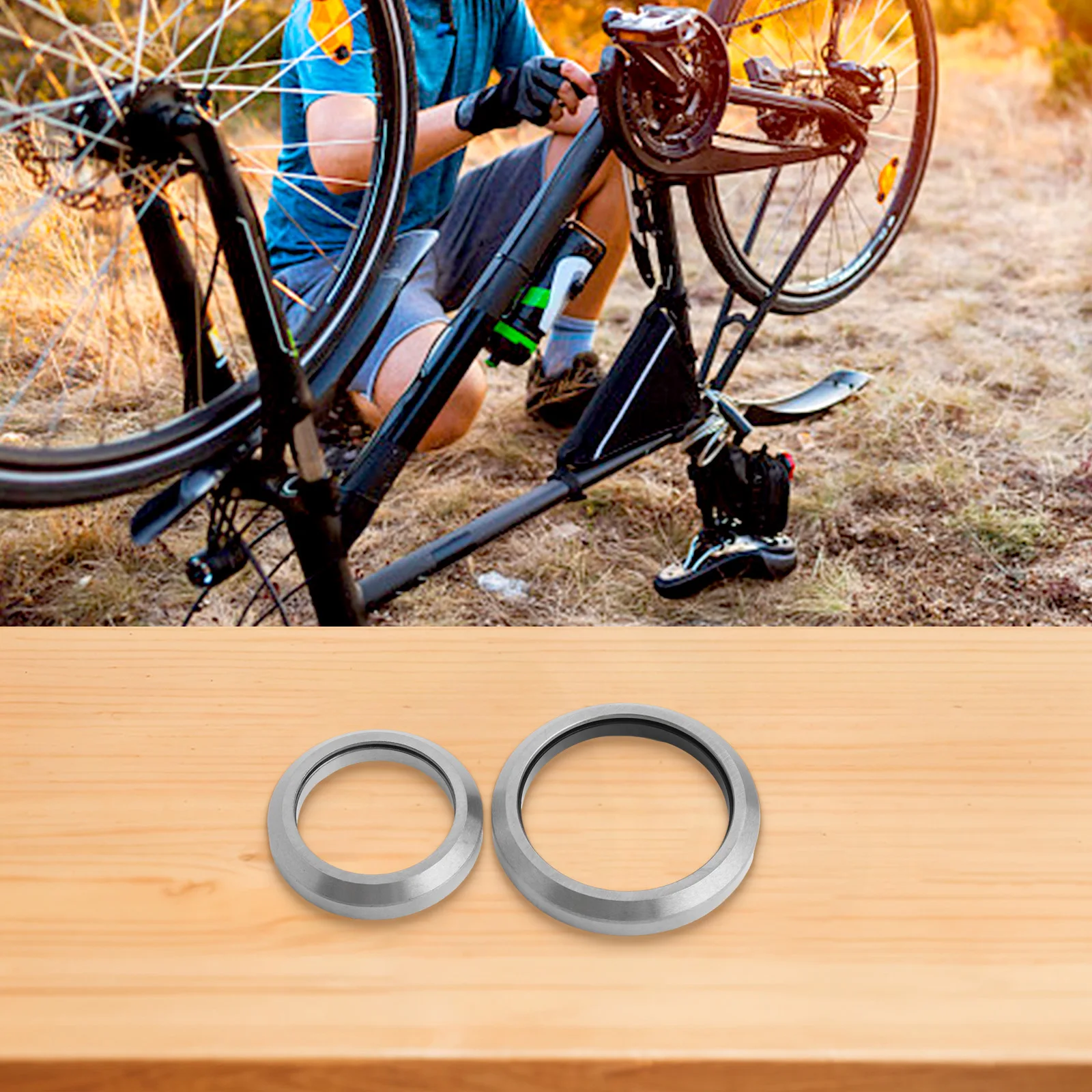 

High Quality Material Beaings Upper Lower For Fenix For Ridley Noah Headset Set Steel 2pcs 2x ACB518K/MH-P08H8 Bearings