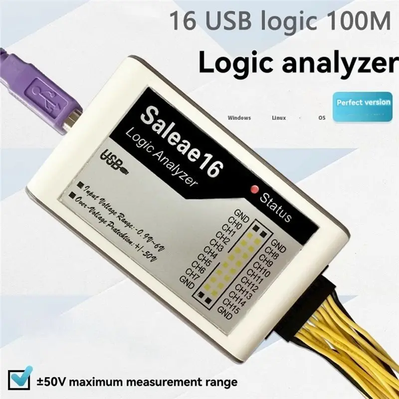BTLIFE- 16 محلل منطقي 16 قناة 100 متر قناة كاملة الرقمية راسم الذبذبات USB محلل المنطق ل ARM FPGA #3