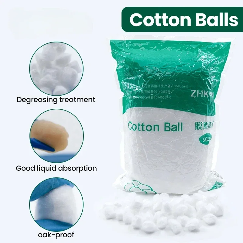 Dental Machine-Molded 100% Cotton Balls: Cost-Efficient, Absorbent, and Easy to Use with Pure Long-Staple Cotton, 8X Absorbency