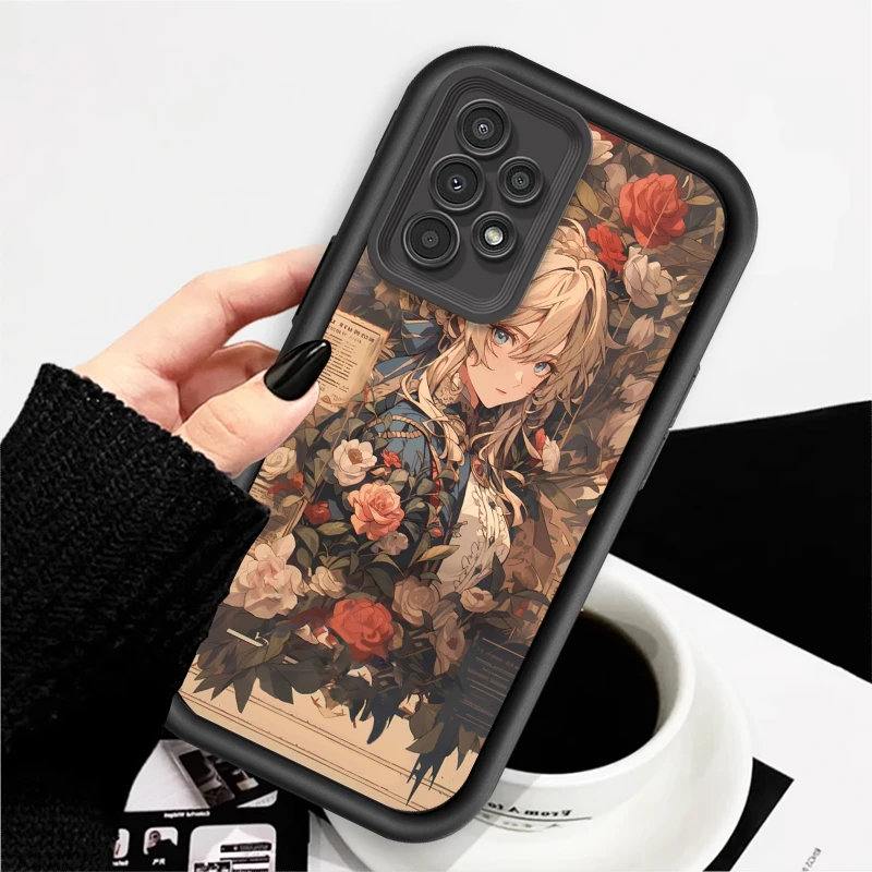 Violet Eternal Garden Anime For Samsung A73 A71 A54 A53 A52 A51 A33 A32 A21S A14 A13 A12 A03 A04 A05 5G Eye Ladder TPU