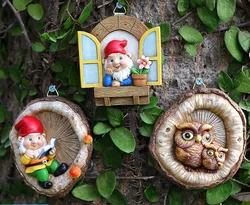 Reading about Dwarves used for tree decorations, outdoor hanging tree decorations, garden and courtyard fence decorations