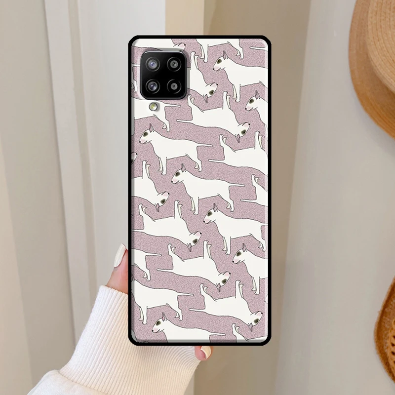 Bullterrier Bull Terrier Dog For Samsung Galaxy A14 A34 A54 A51 A71 A31 A12 A22 A32 A52 A50 A13 A33 A53 A73 Back Case image 3