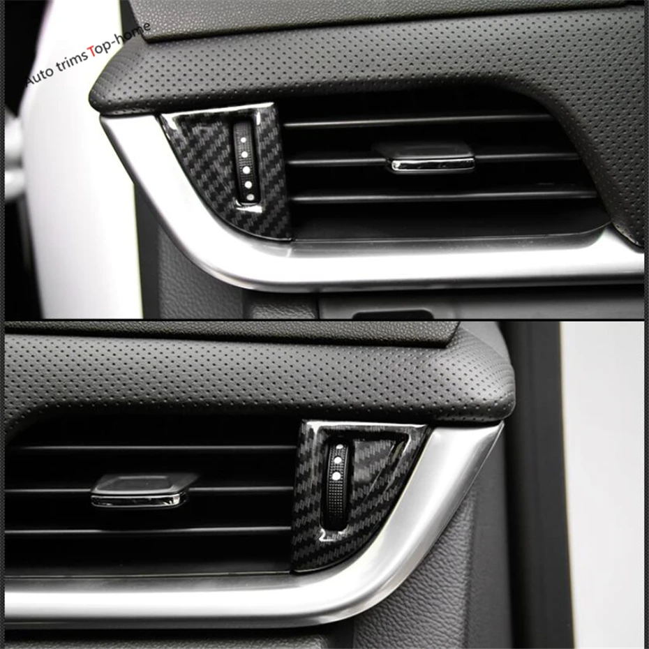 

Dashboard Air Conditioning Outlet AC Vent Cover Kit Fit For Cadillac XTS 2015 - 2019 Carbon Fiber ABS Interior Mouldings