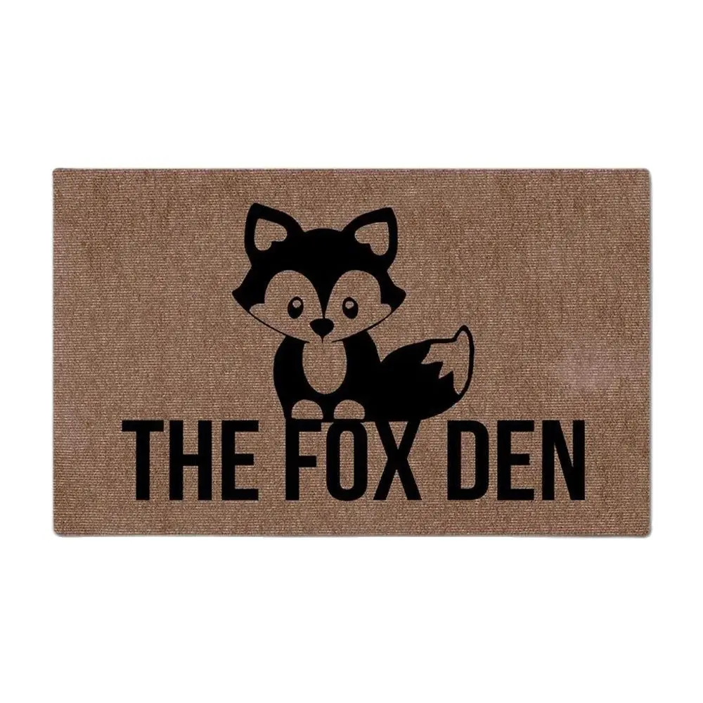 

Напольный коврик The Fox Den, уличный коврик для крыльца, патио, входной двери, новый домашний ковер, домашний декор, резиновый ковер