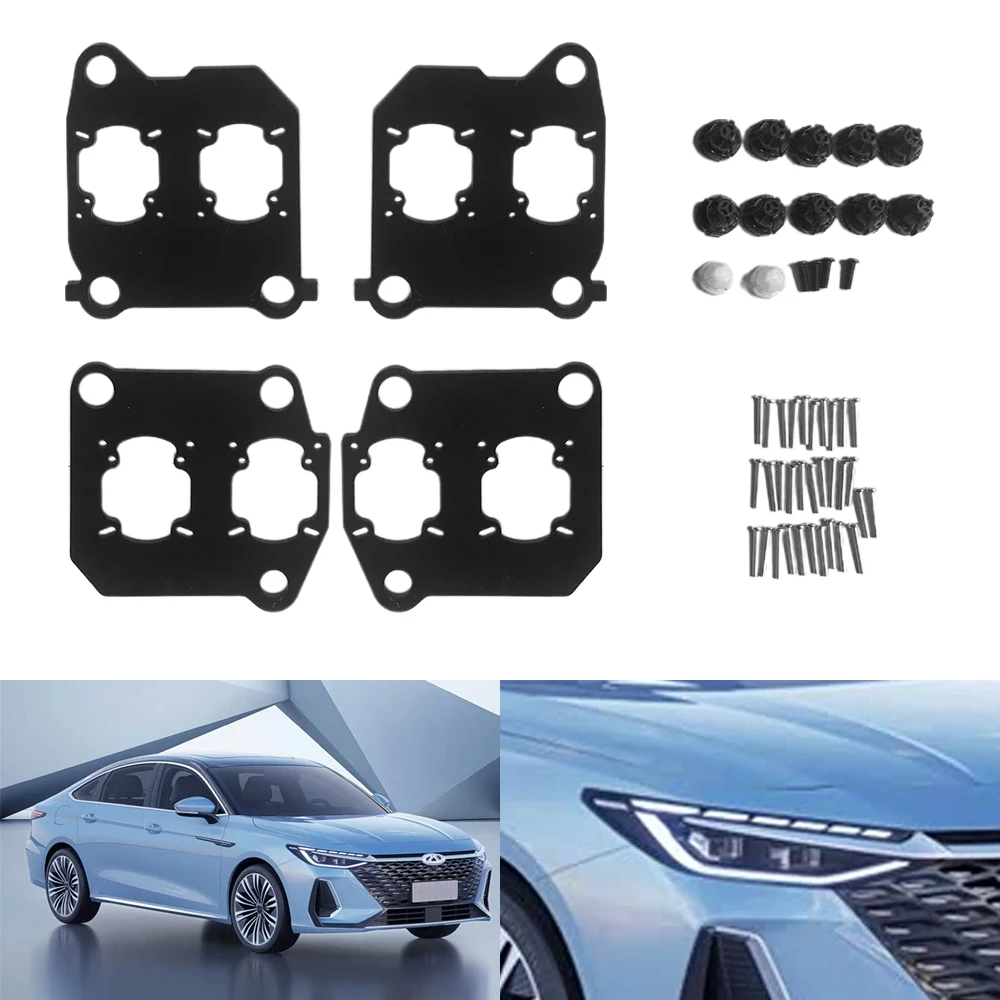 

TAOCHIS Car-Styling Adapter Frame Headlight Bracket for Chery Arrizo 8/ Fengyun A8 2022-2023 4 pcs Matrix Projector Lens