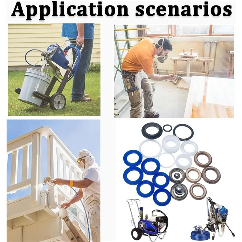 ABDJ-Pumpen-Reparatursatz – kompatibel mit 210, 230, 390, 395, 490, 495, 595, 3400 Airless-Farbspritzgeräten, Ersatzteilen