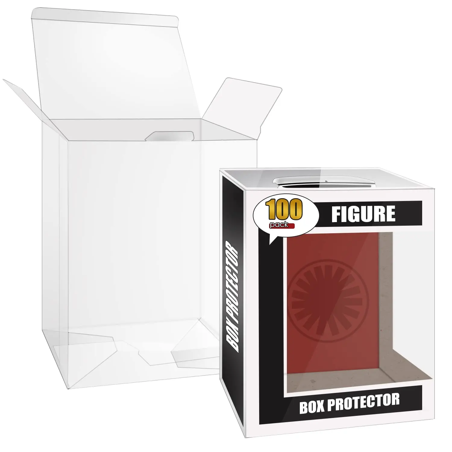 

Clear Protectors Case Compatible with Funko 4" Pop Figures,Thick Plastic Protectors,Heavy Duty Display Box Figures Storage