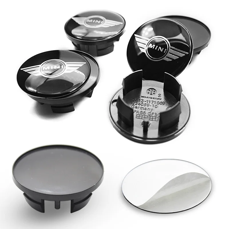 Tapas de cubo de rueda de coche, insignia de emblema para Mini Cooper One S JCW R55 R56 R57 R58 R60 F55 F56 Clubman Countryman, 4 piezas, 54mm