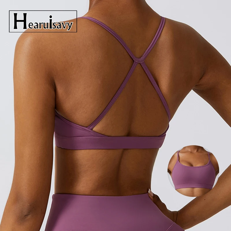 Hearuisavy Sports Bra Cross Gym Top Women Training Running Yoga Bra Stretch Women Workout Underwear Fitness Sexy Yoga Clothes