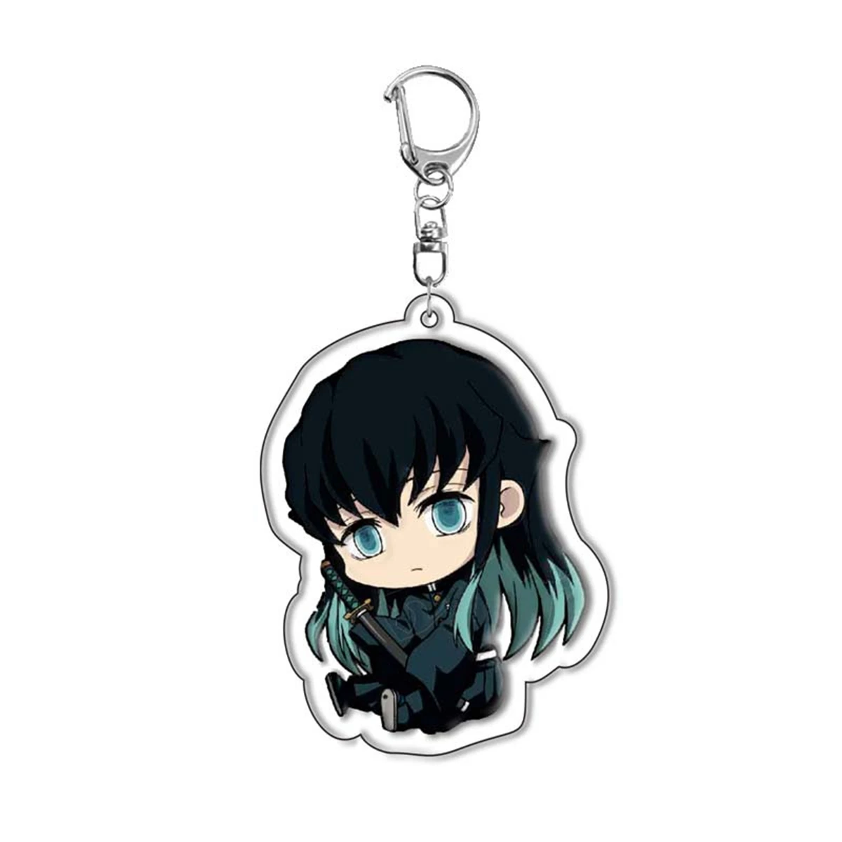 Anime Acrylic Keychain Demon Slayer y2k Cartoon Character Pendant Suitable for Bags and Keys,cosplay gifts Perfect Gift for Fans