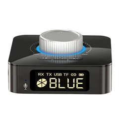 1Pc Bluetooth Transmitter Receiver Adapter 2 in 1 LED Bluetooth 5.0 Receiver Transmitter Wireless 3.5mm AUX to RCA HiFi Adapter