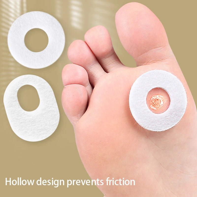 6 Pcs/Sheet Foot Corn Protectors Pads Foam Round Oval Self Adhesive Cushions Soft Heel Pad Toe Corn Callus Protectors Pads