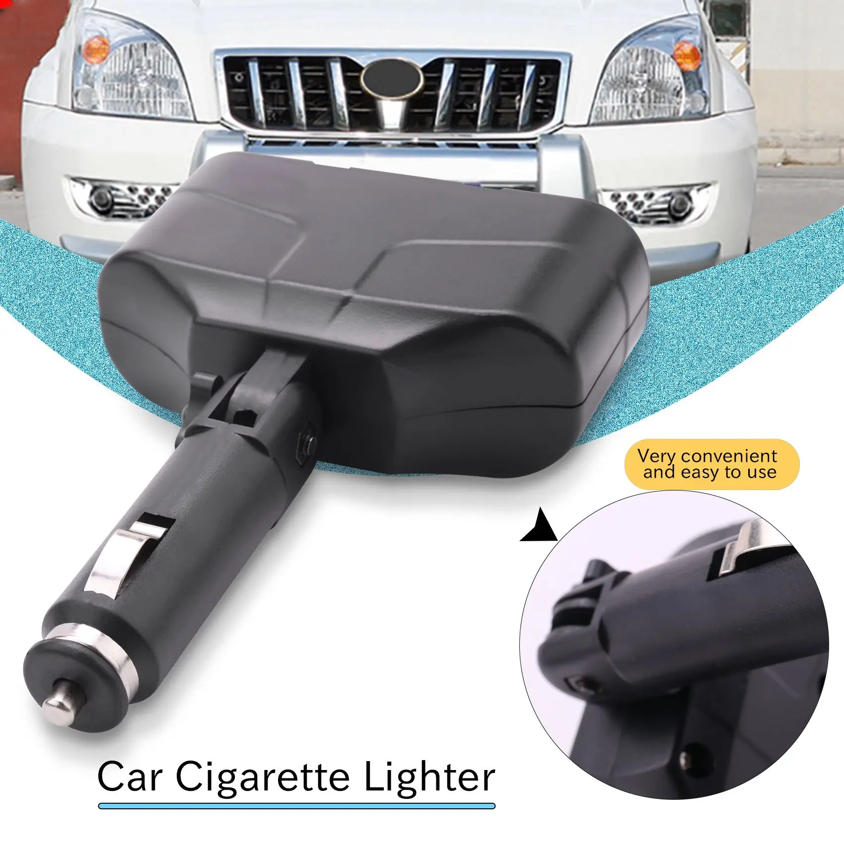 ABAN 3 way Socket Car Lighter Splitter Led Adapter