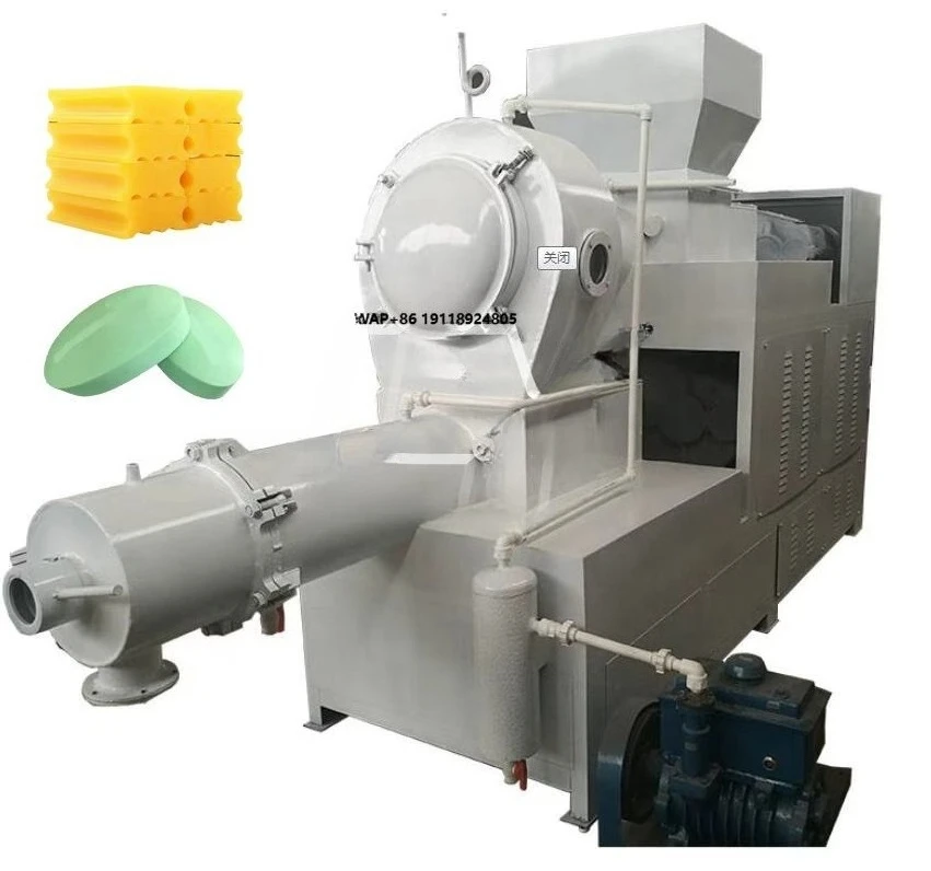 Automatic Small Scale 200-1000kg/h Laundry Toilet Soap Bar Making Machine for Sale Soap Plodder Extruder