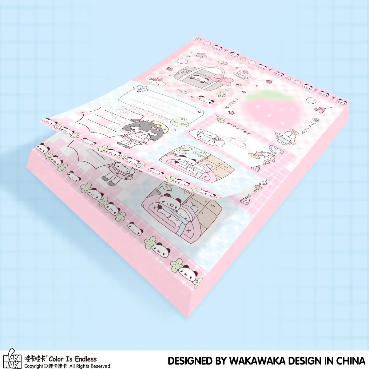 Kawaii Memo Pad para Scrapbooking, Material de Papel Bonito, Almofadas para Artes, Artesanato DIY, Álbum, Jornal, Planejador, Bonito