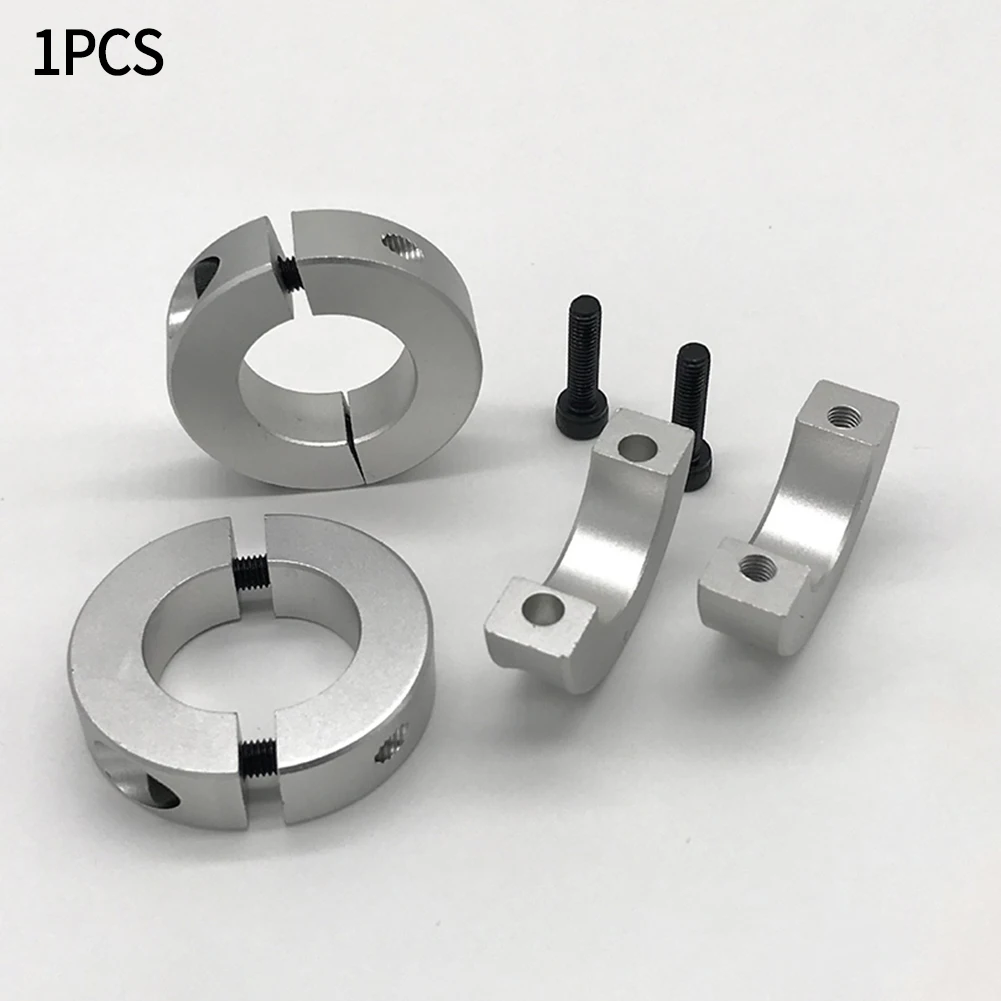 1PC Retaining Ring 6/8/10/22/28/32/40mm Aluminum Alloy Black Oxide Oiled Finish Two Piece Clip Collar Cap Screws