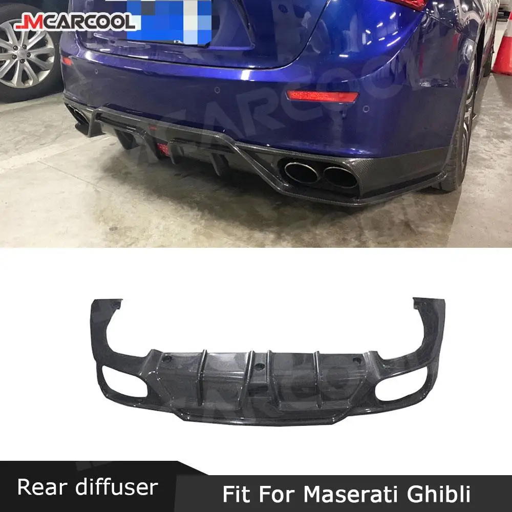 

Carbon Fiber Car Accessorise Rear Bumper Lip Diffuser FRP Extension Covers Decoration for Maserati Ghibli 2014-2017 Car Styling