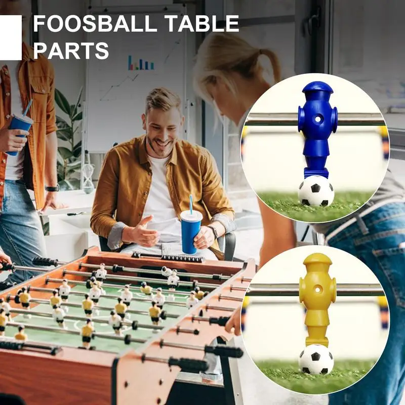 Table Foosball Men 2 Colors Table Football Men Soccer Games Player Figure 26x Foosball Components Game Football Machine