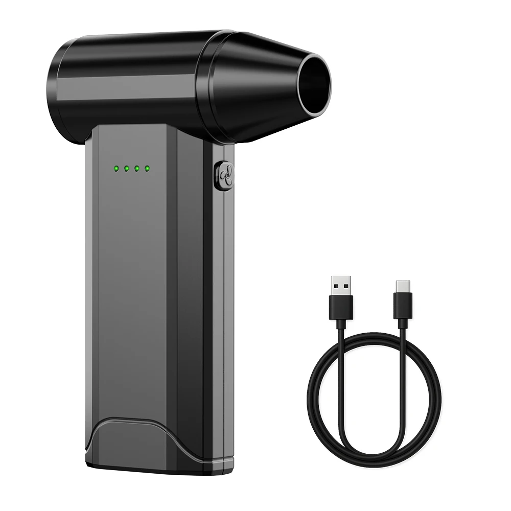 منفضة هواء كهربائية FOURQ-100000 دورة في الدقيقة منفضة هواء لاسلكية فائقة الطاقة للكمبيوتر ولوحة المفاتيح والخارجية والمنزل والسيارة