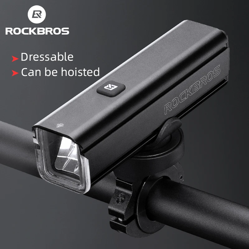 ROCKBROS Bicycle Front Light 1000 Lumens 4500mAH Lamp Highlight Aluminum Type-C Bike Flashlight Headlight MTB Road Cycling Light