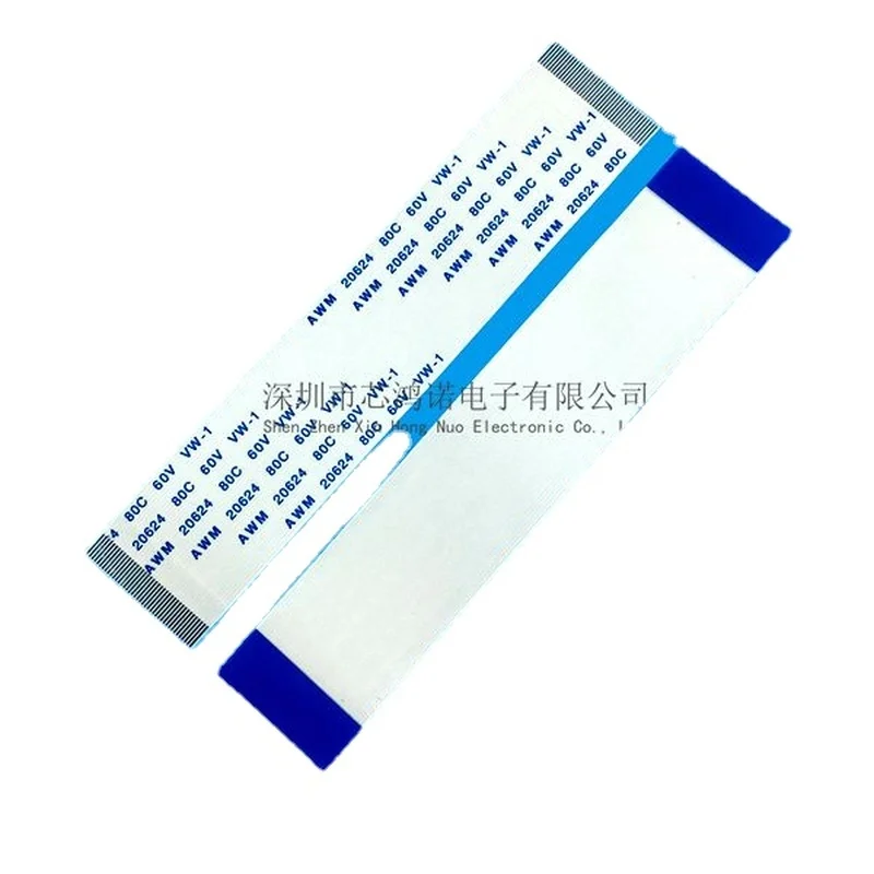 FFC FPC Linh Hoạt Bằng Phẳng Ổ Cắm Cáp 1.0 Khoảng Cách 16Pin 50Mm 100Mm/150/200/300Mm Cùng hướng AWM 20624 80C 60V VW-1