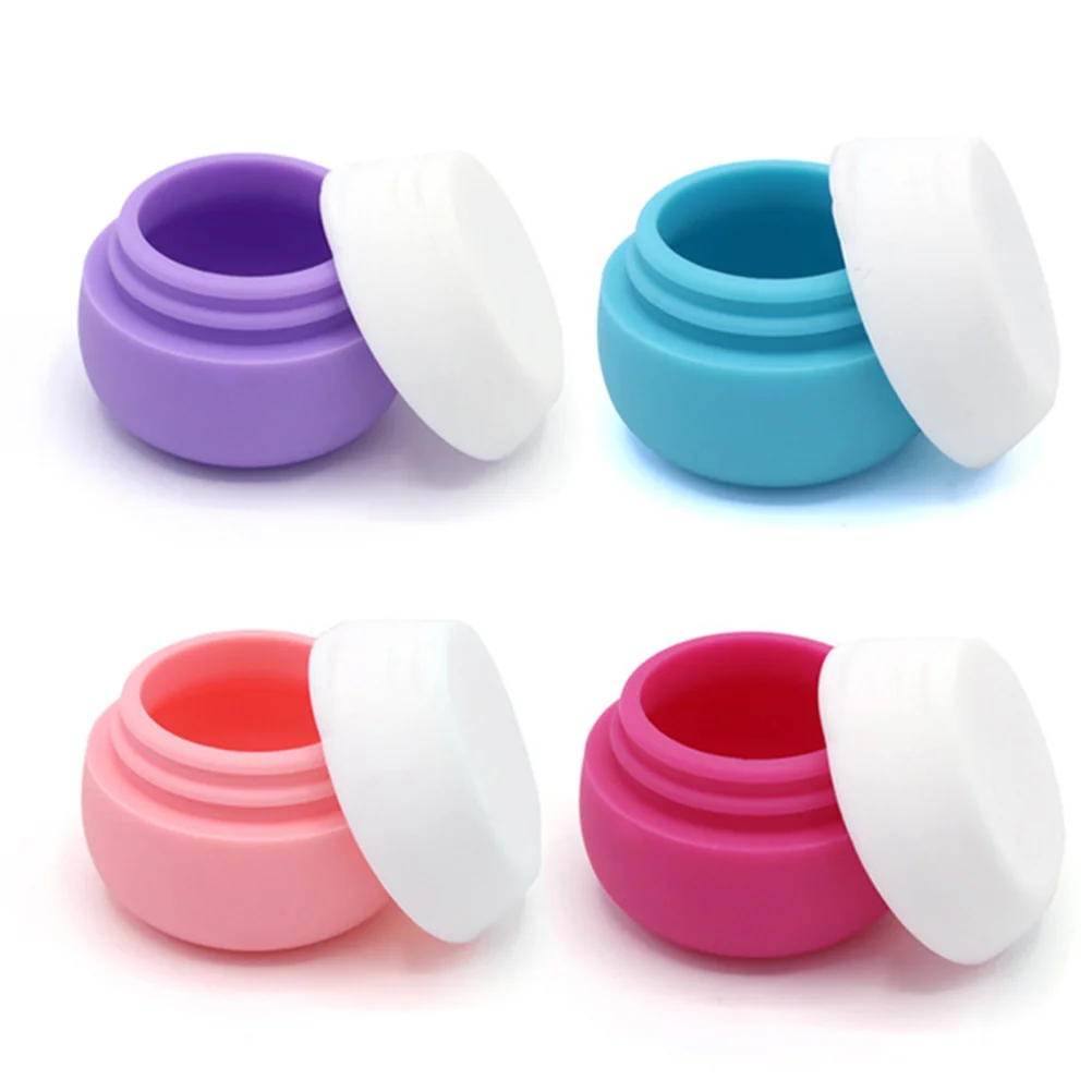 

2Pcs Portable Refillable Cream Bottles Plastic Mini Empty Leakproof Travel Containers for Cosmetics Balms Lotions