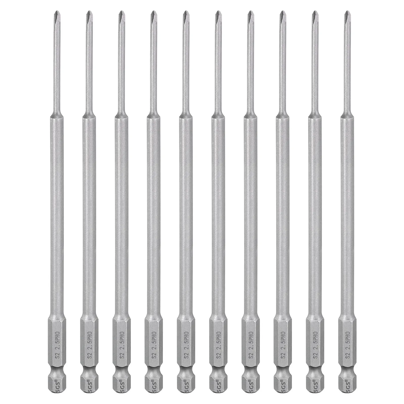 1/5/10pcs PH0 PH1 PH2 PH3 Phillips Screwdriver Bit Cross Head Drill Bits 1/4