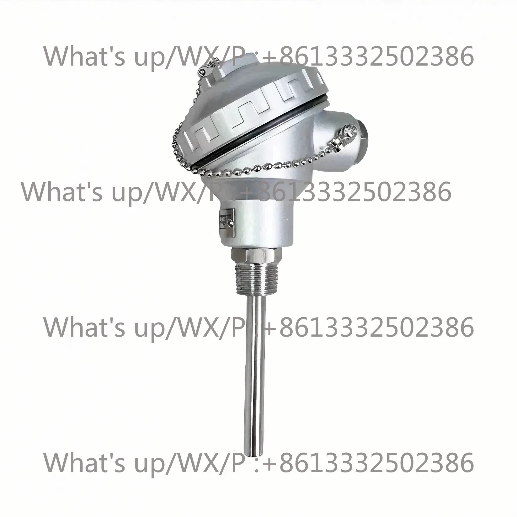 PT100 Temperat-ure Sensor Probe Integrated Tempera-ture Transmitter 4-20MA Platin-um Therm-al Resista-nce WZP-231 Thread