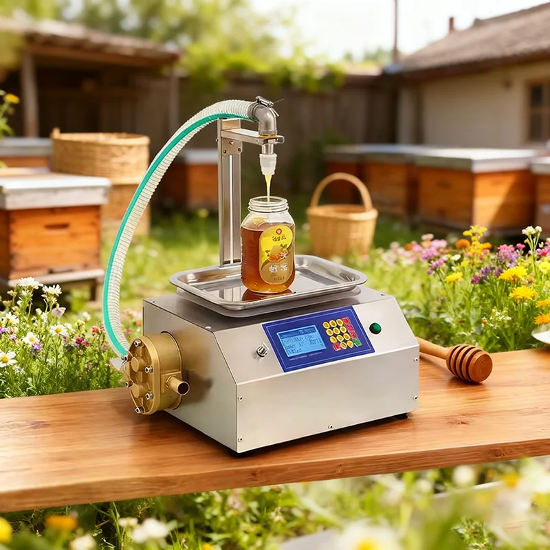 Máquina de llenado de líquidos automática, tipo pesaje, 2-8KG, máquina de llenado dispensadora, flujo de miel, salsa de sésamo, aceite comestible, pegamento viscoso