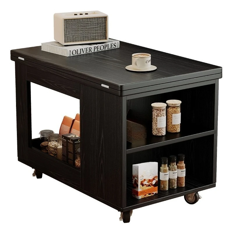 

Modern simple all-solid wood lifting coffee table movable and foldable