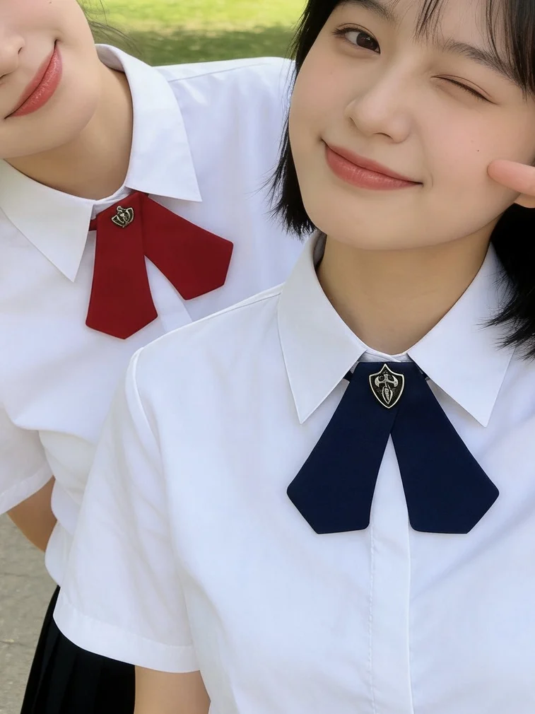 laco-borboleta-azul-estilo-colegial-britanico-simples-com-laco-de-borboleta-uniforme-escolar-feminino-flor-de-colarinho-ver