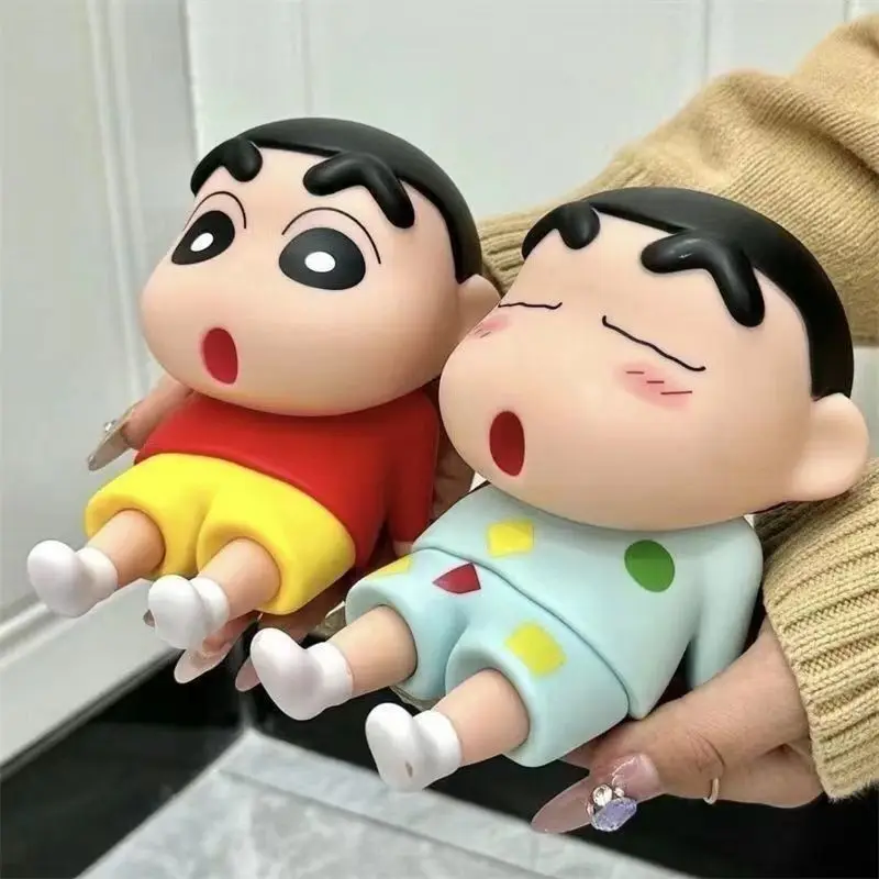 

Cute Anime Crayon Shin-chan Phone Holder Kawaii Cartoon Watch TV Phone Holder Cute Doll Desktop Ornaments Decorative Gift Toys