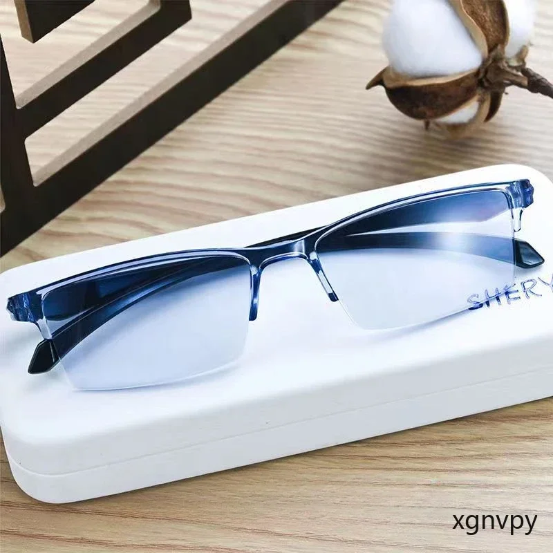 xgnvpy Smart Automatic Zoom Eyeglasses Anti-Blue Light Reading Glasses Men Women Optical Spectacle Computer Vision Aid