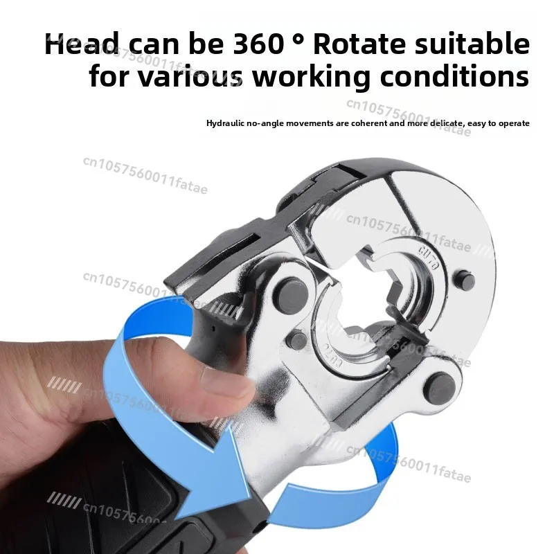 Mini 300 Straight Shank Electric Hydraulic Clamp Terminal Cable Copper Aluminum Nose Rechargeable Lithium Battery Copper
