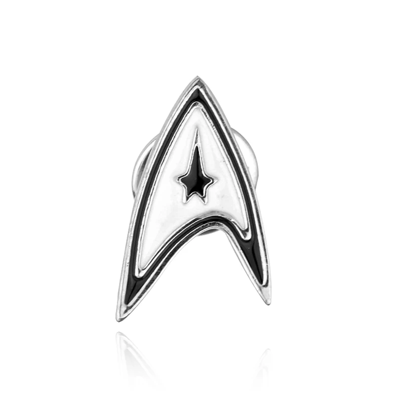 Classic Movie Star Trek Button Brooch Star Fleet Logo Metal Badge Creative Shirt Backpack Accessories Lapel Pins Jewelry Gifts