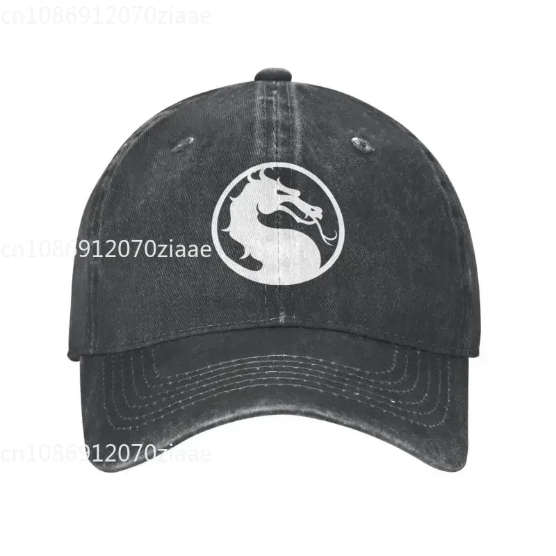 Personalized Cotton Mortal Kombat Logo Baseball Cap Women Men Breathable Fighting Game Sub Zero Scorpion Dad Hat Streetwear