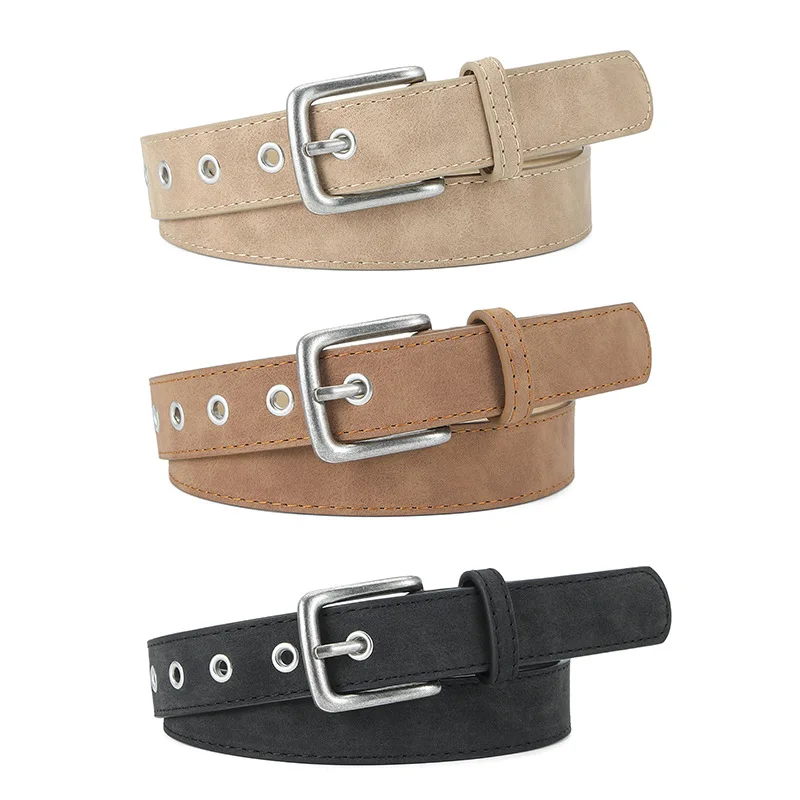 New Matte Texture Pin Buckle Belt Women's High-Grade Versatile Decorative Clothing Pu Belt