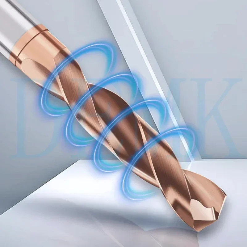 Brocas de carburo 3D 5D, taladros de Metal duro, broca helicoidal de acero de tungsteno para metalurgia, herramientas de perforación de torno CNC de 1,0-16,0mm