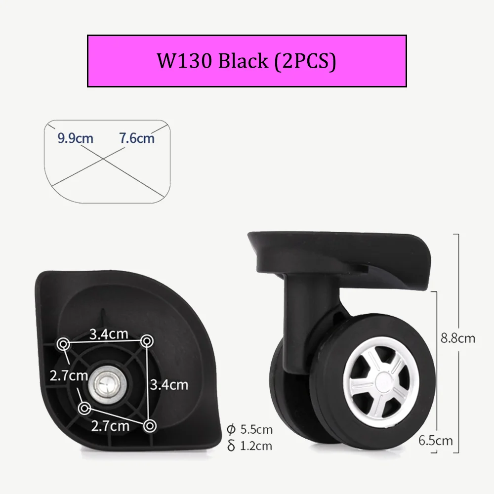 W130 Travel Bag Wheel Password Luggage Roller Replacement Accessories Universal Detachable Wear-Resistant Wheel Repairing Kit