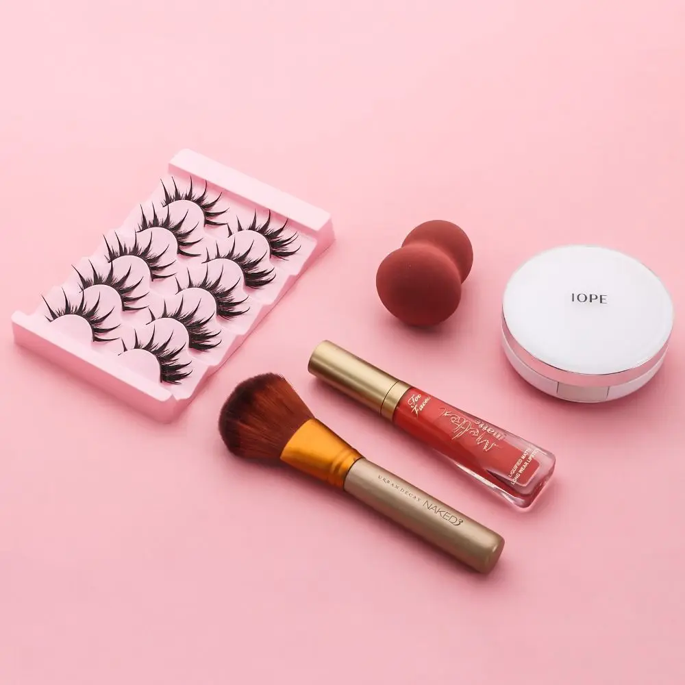 繊細でふわふわしたつけまつげ、太くて長く柔らかいバンド、3Dフェイクミンクつけまつげ、再利用可能な手作りクラフト、タイ製ウェットつけまつげ