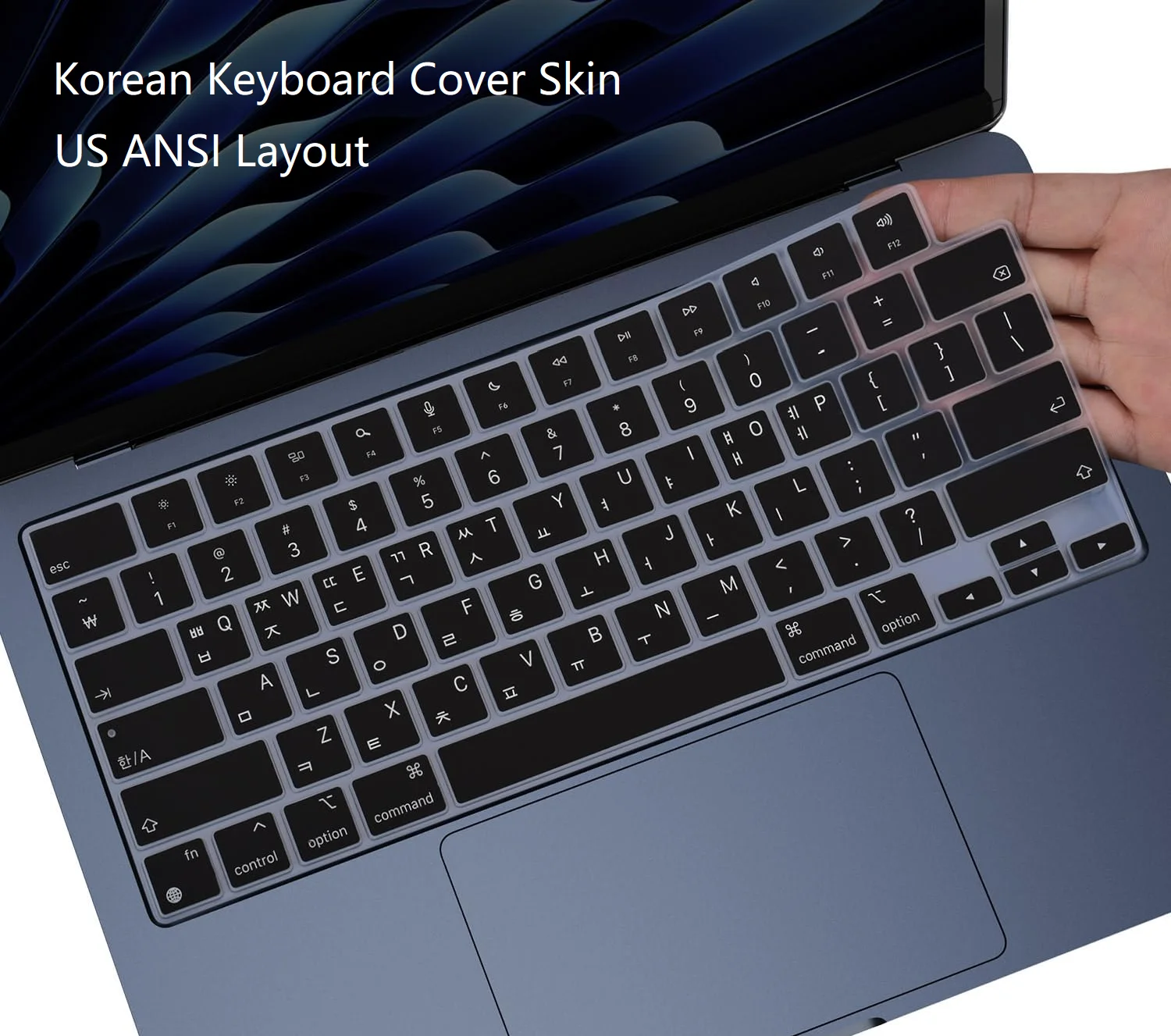 Neo 13' inch Korean Keyboard Cover Skin for 2026-2022 MacBook Air 13' 15' M2 M3 M4 M5 Pro 14' 16' Accessories Silicone Protector
